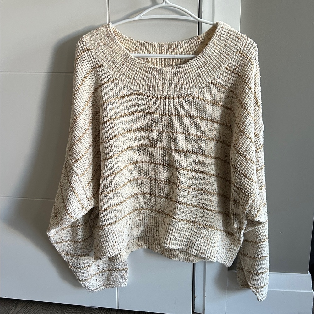 FREE PEOPLE Starlit striped sweater *beige/oatmeal* - Picture 6 of 14